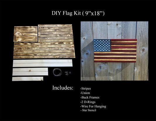 9"x18" Flag DIY Kit RCM Woodcrafts 