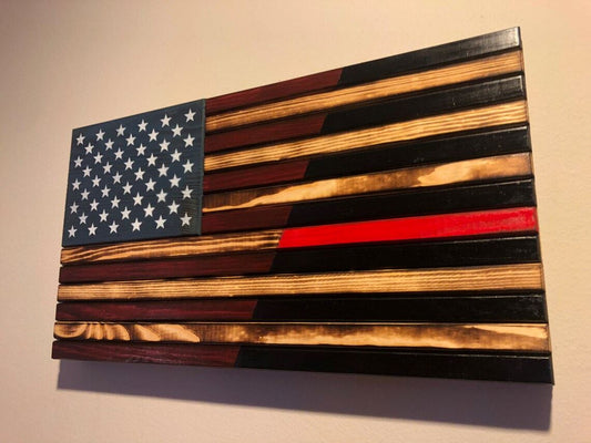 Half/Half Firefighter Flag RCM Woodcrafts 