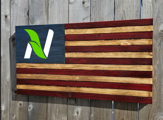 Nutrien Logo Flag (19"x36") LARGE RCM Woodcrafts 