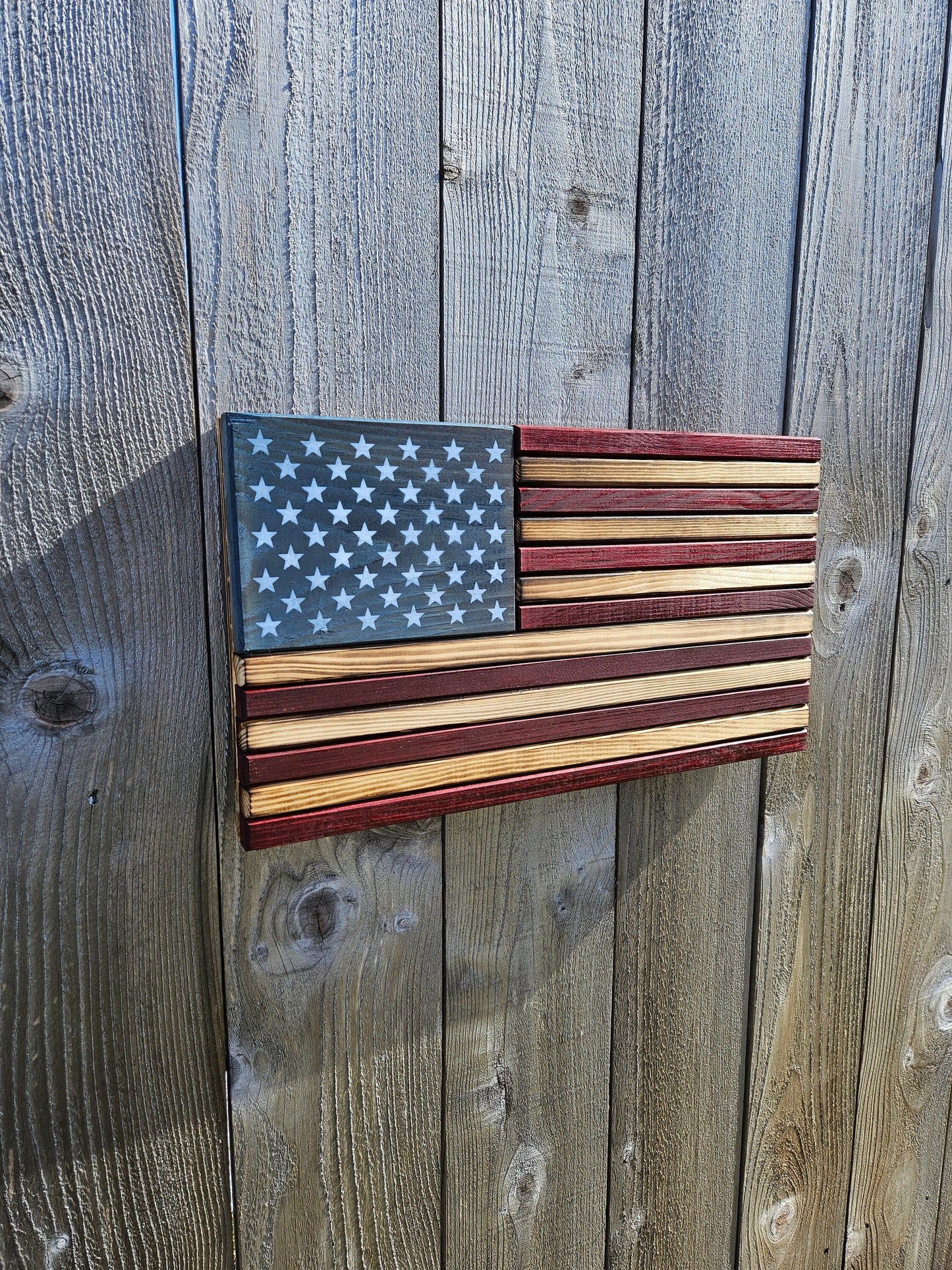 SMALL (9"x18") Classic American Flag RCM Woodcrafts 