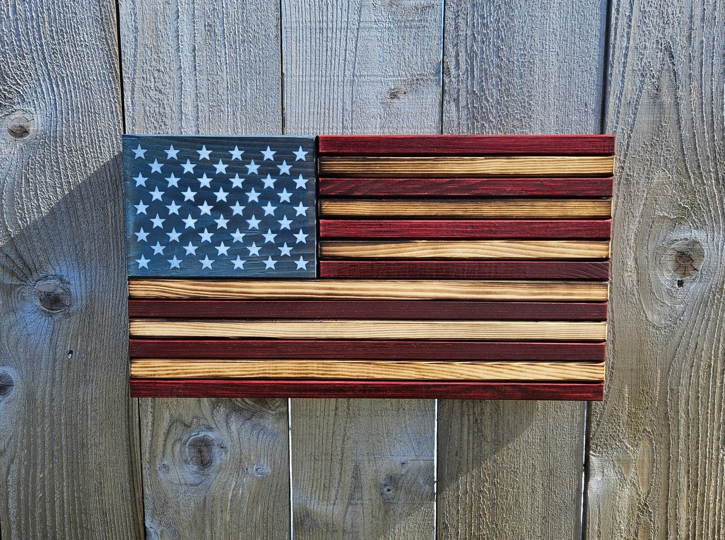 SMALL (9"x18") Classic American Flag RCM Woodcrafts 