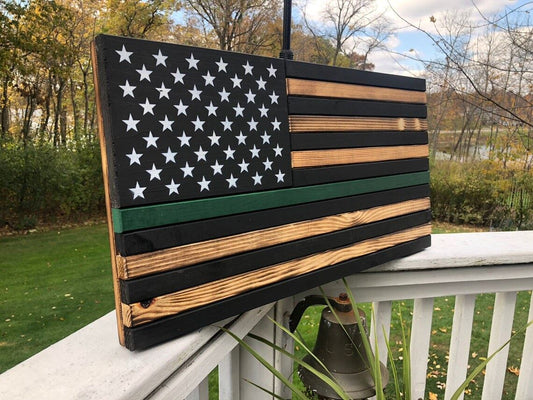 Thin Green Line Flag RCM Woodcrafts 